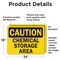 Signmission Chemical Storage OSHA Caution Sign, Vinyl Decal, 24in W x 18in L, 2PK OS-2PACK-CS-D-1824-L-19124 - alternate 6